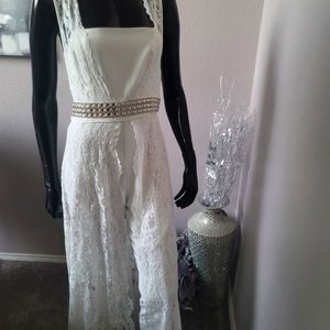 ONE PC Lace Jumper with a beautiful embellished mid section